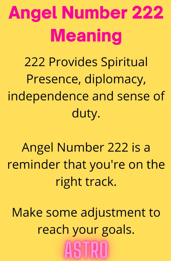 What is Angel Number 222