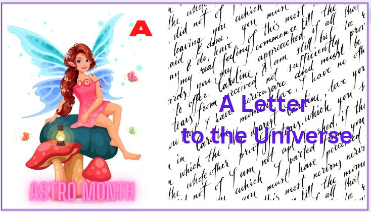a letter to the universe